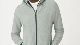 hessnatur Damen-Outdoor Fleece-Jacke aus Bio-Baumwolle - grün - Größe 34