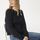 hessnatur Damen Pullover Relaxed aus Bio-Baumwolle und Bio-Merinowolle - blau - Größe L