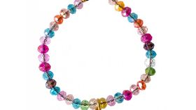 Armkettchen "Engelsflügel" mit 33 Glasperlen, bunt 18cm