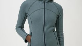 hessnatur Damen-Outdoor Softfleece-Jacke aus Bio-Baumwolle - blau - Größe 44