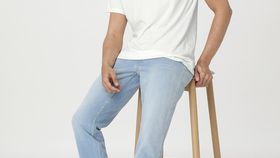 hessnatur Herren Jeans BEN Regular Straight aus Bio-Denim - blau - Größe 34/34