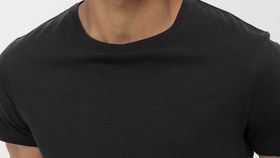 hessnatur Herren Basic T-Shirt Regular aus Bio-Baumwolle im 2er-Pack - schwarz - Größe 54