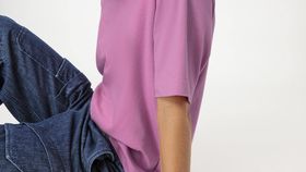 hessnatur Damen Heavy Shirt Oversize aus Bio-Baumwolle - rosa - Größe 48
