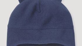 hessnatur Baby Softfleece Mütze Regular aus Bio-Baumwolle - blau - Größe 49/51