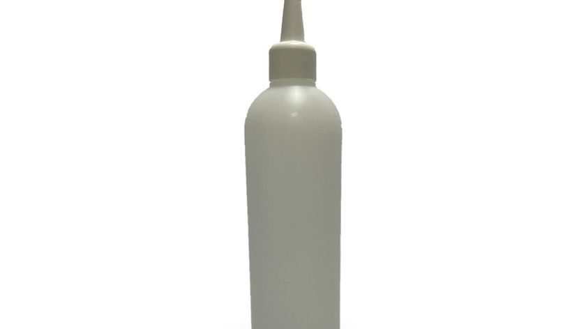 250 ml Leerflasche HDPE inkl. Tropferspitze weiß