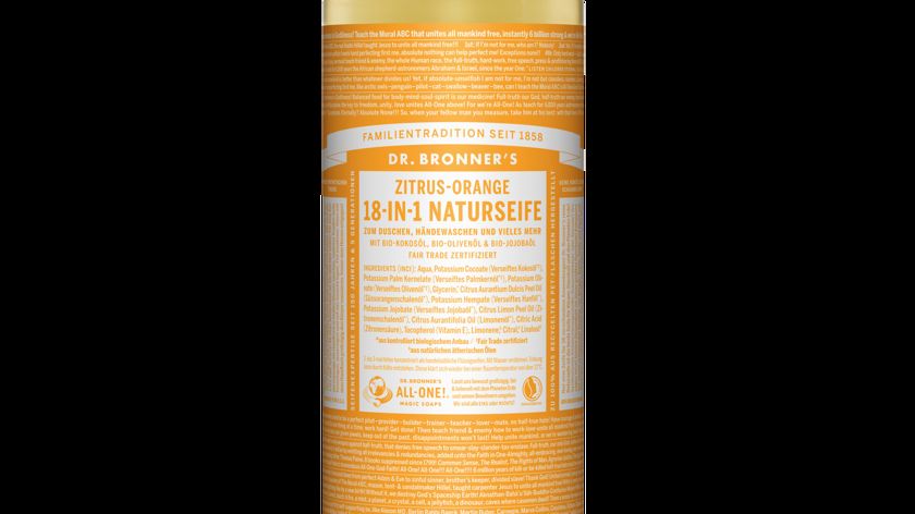 Dr. Bronner's 18-in-1 Naturseife, Zitrus-Orange, 945 ml