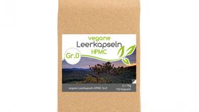 Vegane Kapselhüllen HPMC Größe 0 -Nachfüllpack mit 750 Kapseln-