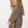 hessnatur Damen Heavy Shirt Oversize aus Bio-Baumwolle - braun - Größe 40