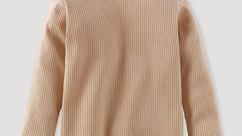 hessnatur Baby Shirt aus Bio-Baumwolle mit Schurwolle - beige - Größe 50/56
