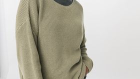 hessnatur Damen Pullover aus Bio-Baumwolle - grün - Größe L
