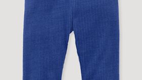 hessnatur Baby Leggings aus Bio-Baumwolle mit Schurwolle - blau - Größe 74/80