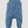 hessnatur Baby Strampler aus Bio-Merinowolle - blau - Größe 62/68