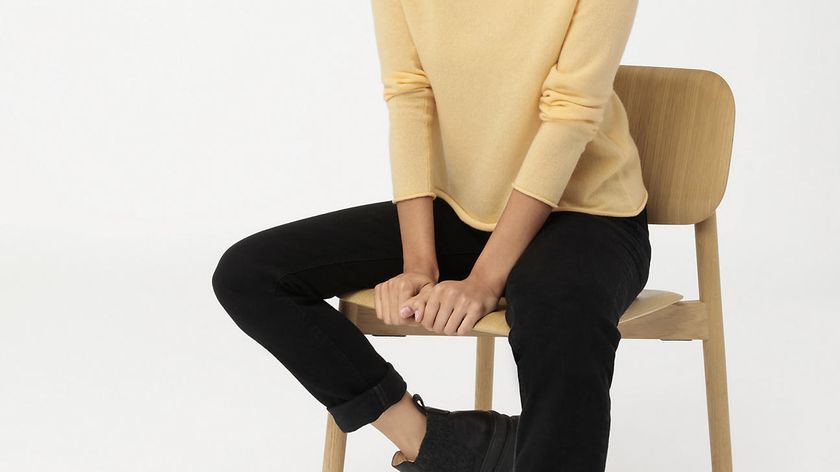 hessnatur Damen Rundhals-Pullover aus Fair Trade Kaschmir - gelb - Größe L