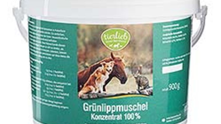 tierlieb Grünlippmuschel-Konzentrat 100 % Einzelfuttermittel für Pferde, Hunde, Katzen