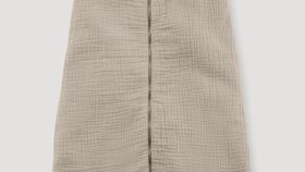hessnatur Baby Musselin-Schlafsack aus Bio-Baumwolle - beige - Größe 110 cm
