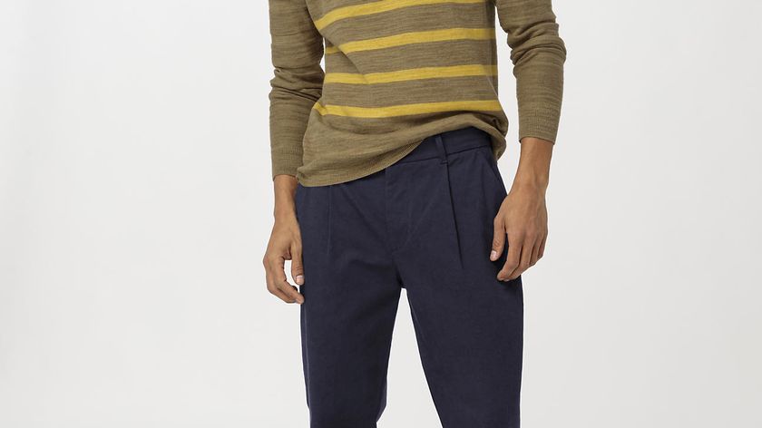 hessnatur Herren Streifen-Pullover aus Leinen mit Bio-Baumwolle - beige - Größe 50