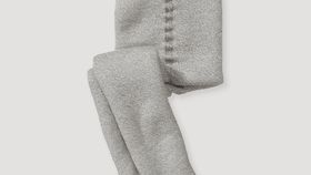 hessnatur Baby Plüsch Strumpfhose aus Bio-Baumwolle - grau - Größe 86/92