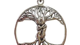 Anhänger "Tantra Lebensbaum" Silber 925 3,0cm 4,8g