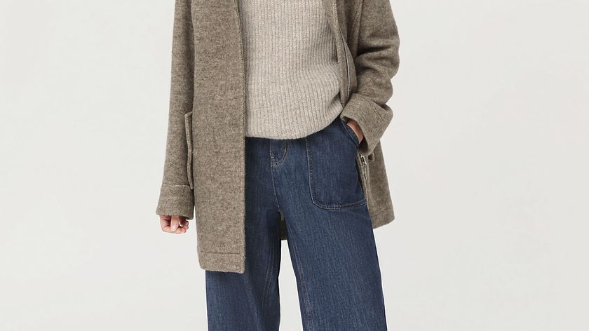 hessnatur Damen Rhönmantel aus regionaler Schurwolle - beige - Größe 46
