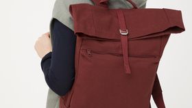 hessnatur Rucksack Amar aus Bio-Baumwolle - rot - Größe One Size