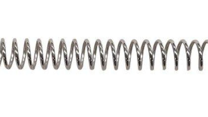 Spiralrute aus verchromtem Stahl 30cm