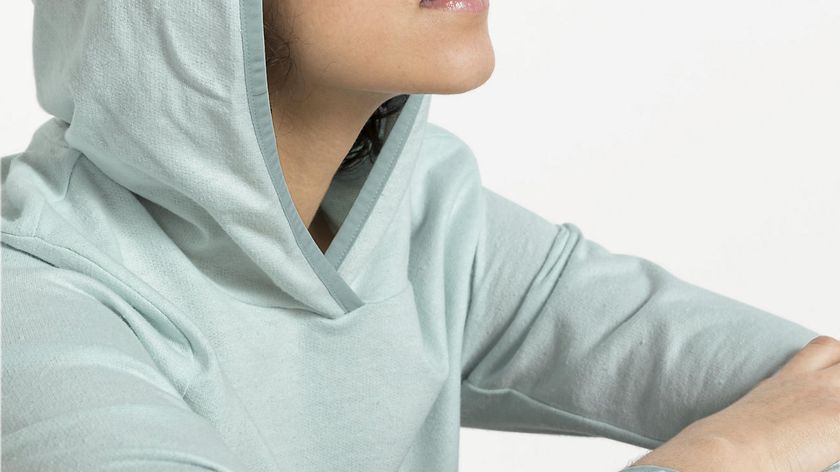 hessnatur Damen-Outdoor Kapuzen-Sweatshirt aus Bio-Baumwolle mit Hanf und Schurwolle - blau - Größe 40