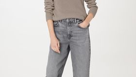 hessnatur Damen Pullover Regular aus Bio-Baumwolle - beige - Größe 34