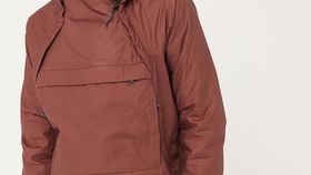 hessnatur Damen-Outdoor Anorak Nature Shell mit Eco-Finish - rot - Größe 40