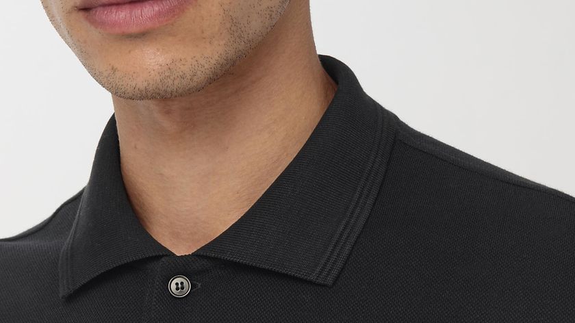 hessnatur Herren Poloshirt Zwirnjersey aus Bio-Baumwolle - schwarz - Größe 54