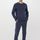 hessnatur Herren Musselin Schlafhose Regular PURE COMFORT aus Bio-Baumwolle - blau - Größe 54