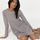 hessnatur Damen Nachthemd Relaxed PURE COTTON aus Bio-Baumwolle - lila - Größe 48