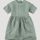 hessnatur Kinder Kleid aus Leinen mit Bio-Baumwolle - grün - Größe 146/152