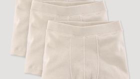 hessnatur Kinder  Jungen Pants Slim 3er Pack aus Bio-Baumwolle - natur - Größe 98/104