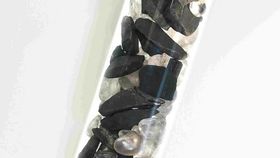 Edelsteinwasser-Stab "Schungit mit Bergkristall"