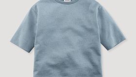 hessnatur Kinder Sommer-Sweatshirt aus Bio-Baumwolle mit Hanf und Schurwolle - blau - Größe 146/152