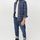 hessnatur Herren Flanell-Karohemd Relaxed Fit aus Bio-Baumwolle - blau - Größe M (41/42)