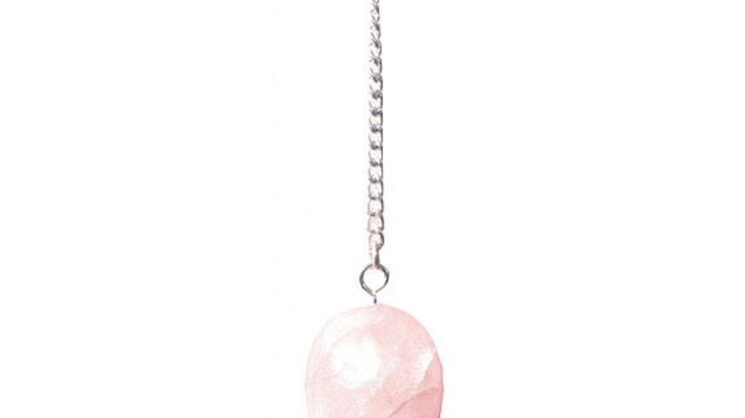 Pendel Rosenquarz-Tropfen 3cm