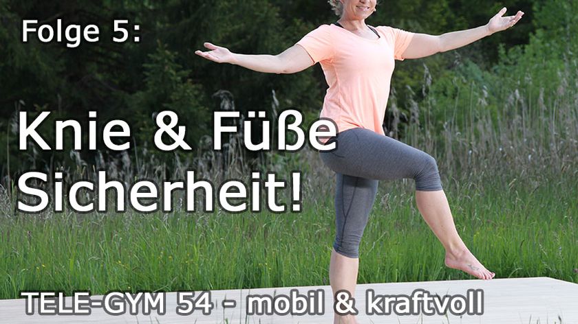 TELE-GYM 54 mobil &amp; kraftvoll Folge 5 Knie und Füße - Sicherheit! VOD