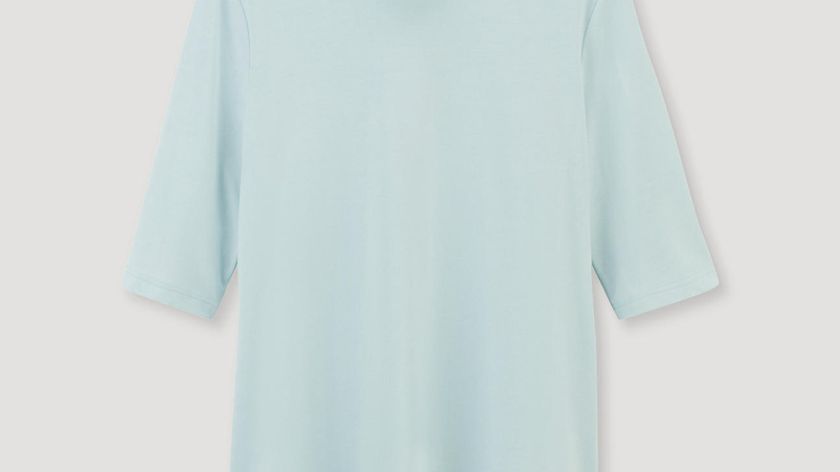 hessnatur Damen Shirt aus Bio-Pima-Baumwolle - blau - Größe 36