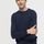 hessnatur Herren Pullover aus Schurwolle mit Kaschmir - blau - Größe 54