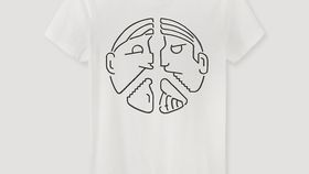 hessnatur Herren Peace Shirt hessnatur Tobias aus Bio-Baumwolle - weiß - Größe 54