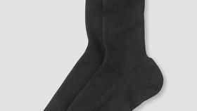 hessnatur Socken im 2er-Pack aus Bio-Baumwolle - schwarz - Größe 46/47