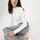 hessnatur Damen Jeans BEA High Rise Straight aus Bio-Denim - grau - Größe 27/30