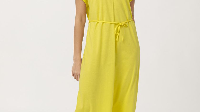 hessnatur Damen Jersey-Kleid aus Bio-Baumwolle - gelb - Größe 48