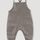 hessnatur Baby Sweat-Latzhose aus Bio-Baumwolle - beige - Größe 86/92