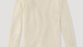 hessnatur Kinder  Langarmshirt aus Bio-Baumwolle mit Bio-Schurwolle und Seide - natur - Größe 98/104