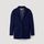 hessnatur Damen Cordblazer aus Hanf mit Bio-Baumwolle - blau - Größe 40