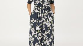 hessnatur Damen WUNDERKIND X HESSNATUR Kleid aus Bio-Baumwolle - blau - Größe 36