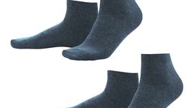 Living Crafts Baumwoll Sneaker Socken mit 2% Elasthan & Bio zertifiziert