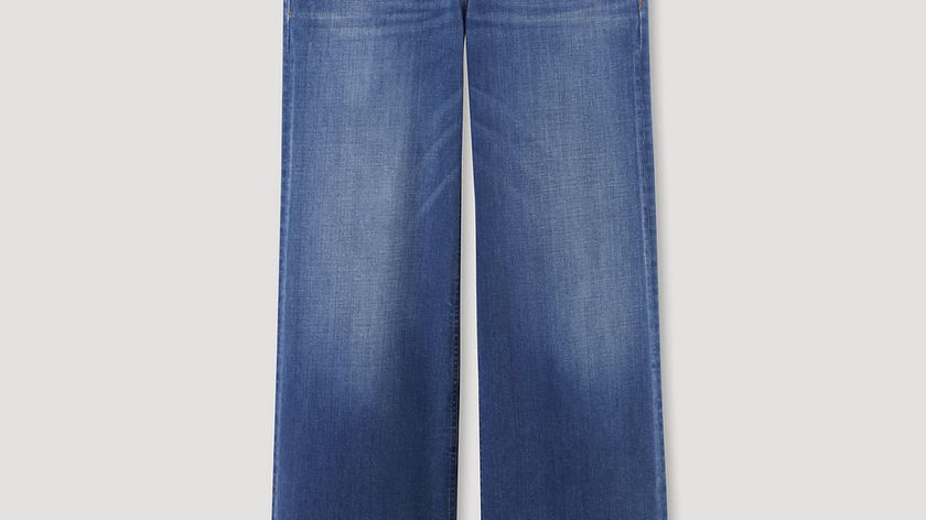 hessnatur Damen Jeans Wide Leg aus Bio-Denim - blau - Größe 34/32